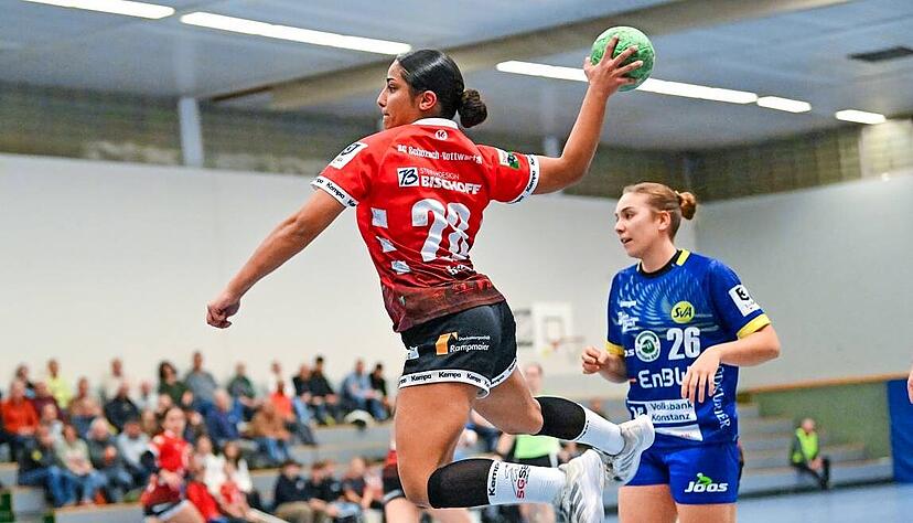 Comeback nach fast genau einem Jahr Pause: Seema Awad sammelte in Allensbach erste Einsatzminuten und traf zum zwischenzeitlichen 7:7.