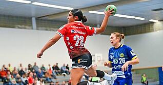 Comeback nach fast genau einem Jahr Pause: Seema Awad sammelte in Allensbach erste Einsatzminuten und traf zum zwischenzeitlichen 7:7.