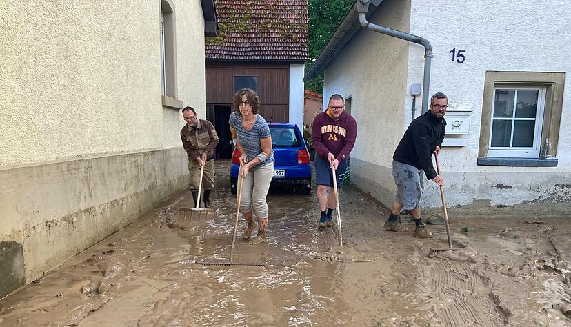 In Gemmingen kam es am Montagabend zu Hochwasser nach Starkregen.