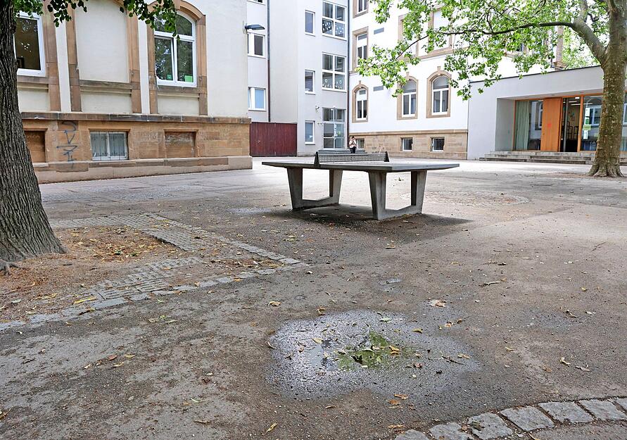 Pausenhof der Rosenauschule.