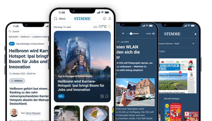 Die neue Stimme-App b&uuml;ndelt aktuelle Nachrichten und E-Paper in einer Anwendung und bietet Nutzerinnen und Nutzern jederzeit Zugriff auf Inhalte aus Heilbronn, der Region und der Welt.
