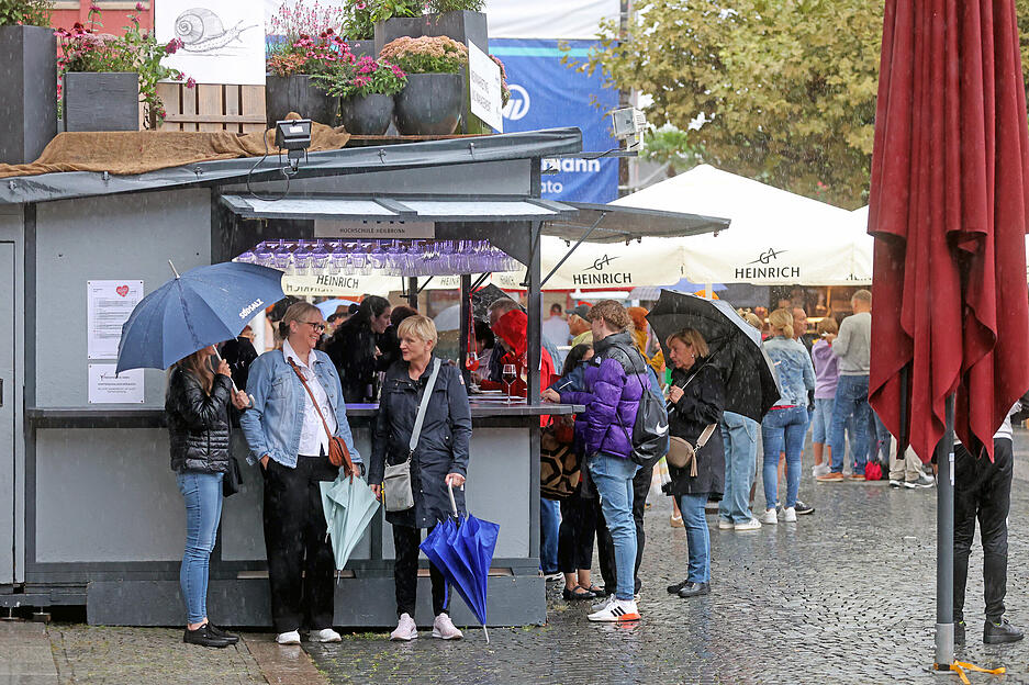 Viel Regen am Weindorf-Sonntag.