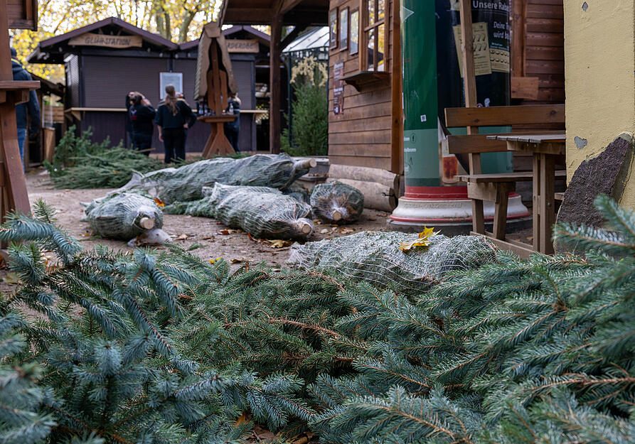 Heimelige Stimmung dank duftender Hackschnitzel und leuchtender Lichterketten. Heimelige Stimmung dank duftender Hackschnitzel und leuchtender Lichterketten.