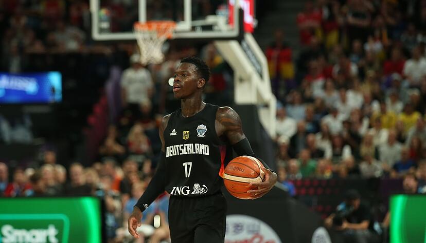 Schröder beim Spiel gegen Litauen.