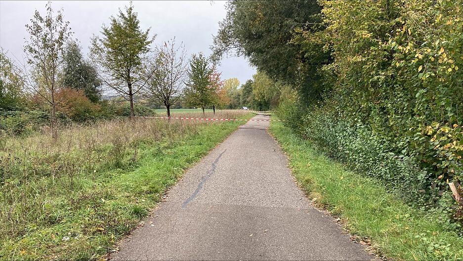 Der Bereich wurde abgesperrt.