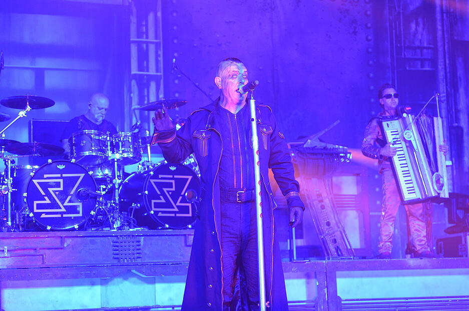 Der Auftritt musste ohne Feuerspektakel stattfinden.