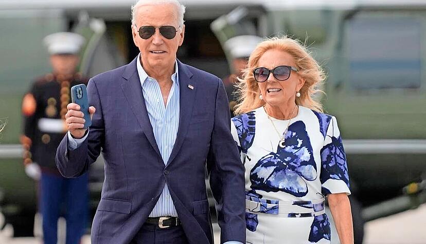 US-Präsident Joe Biden und First Lady Jill Biden wollen sich nicht auf dem Wahlkampf zurückziehen. US-Präsident Joe Biden und First Lady Jill Biden wollen sich nicht auf dem Wahlkampf zurückziehen.