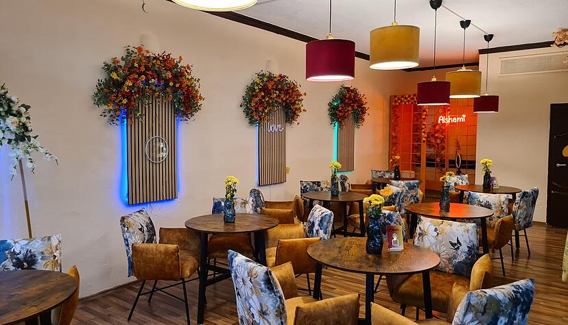 Ein Blick in das Innere von Alshami in Heilbronn, das vor allem Familien und junge Menschen in der Südstadt ansprechen soll. Ein Blick in das Innere von Alshami in Heilbronn, das vor allem Familien und junge Menschen in der Südstadt ansprechen soll.