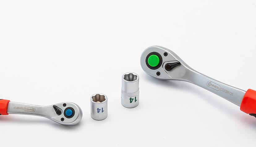 Vorbildlich: Bei Connex war die Größenkennzeichnung der Schraubschlüssel gut erkennbar. Vorbildlich: Bei Connex war die Größenkennzeichnung der Schraubschlüssel gut erkennbar.