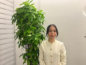 Hiba Charif (Die Linke) m&ouml;chte f&uuml;r den Wahlkreis Heilbronn in den Landtag einziehen.