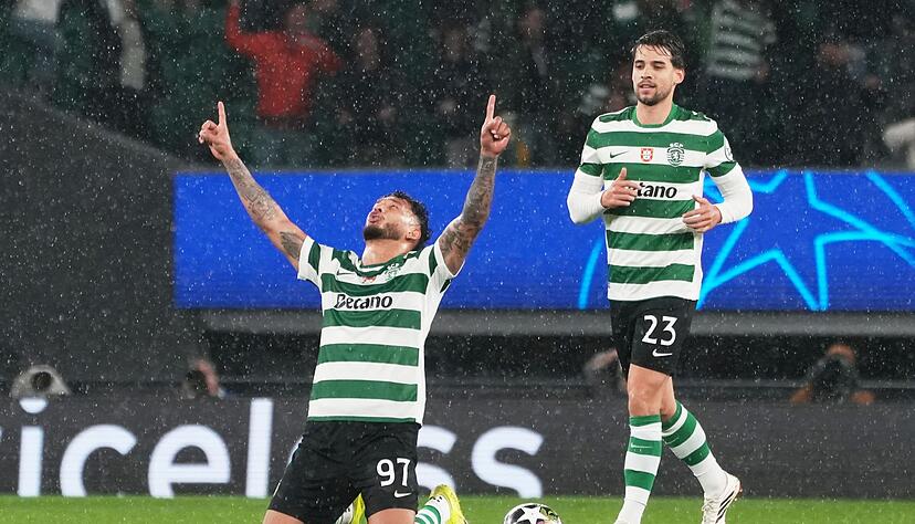 Dank Luis Su&aacute;rez' Elfmeter rettete sich Sporting in die Verl&auml;ngerung.