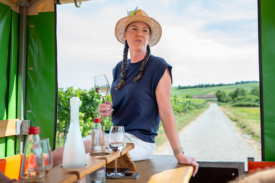 In einer Rundfahrt durch Lauffen bekommen Stimme-Leser einen Einblick ins Weingut Seybold.