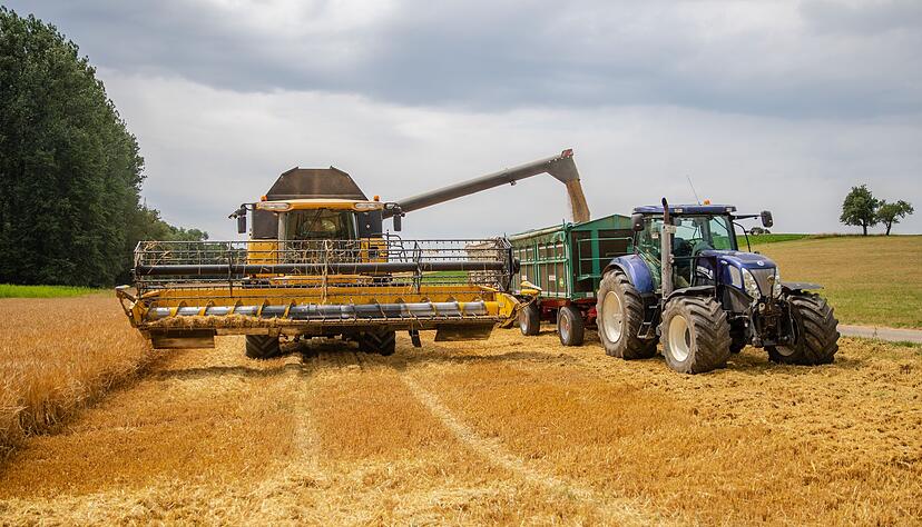 Erntezeit im Südwesten: Landmaschinen im Einsatz. (Archivbild) Erntezeit im Südwesten: Landmaschinen im Einsatz. (Archivbild)