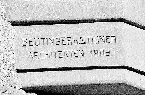 Gebäude der Architekten Emil Beutinger und Adolf Steiner finden sich noch heute in Heilbronn. Gebäude der Architekten Emil Beutinger und Adolf Steiner finden sich noch heute in Heilbronn.