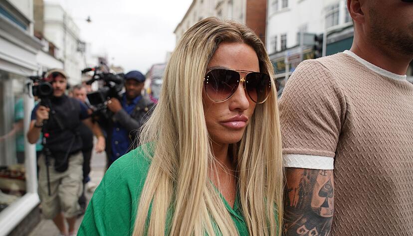 Ex-Model Katie Price hier im s&uuml;denglischen Lewes im Jahr 2022.
