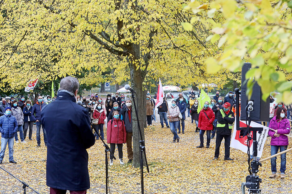 Mitarbeiter des öffentlichen Dienstes streiken in Heilbronn Mitarbeiter des öffentlichen Dienstes streiken in Heilbronn