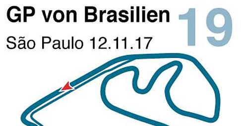 Der GP von Brasilien wird auf dem Autódromo José Carlos Pace gefahren. Foto: