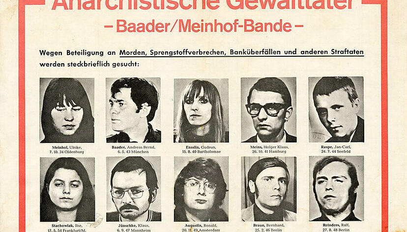 Fahndungsplakat von 1972.
