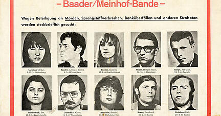 Fahndungsplakat von 1972.