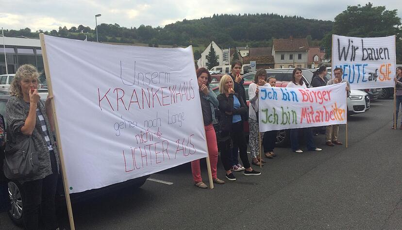 Demo für Erhalt des Künzelsauer Krankenhauses