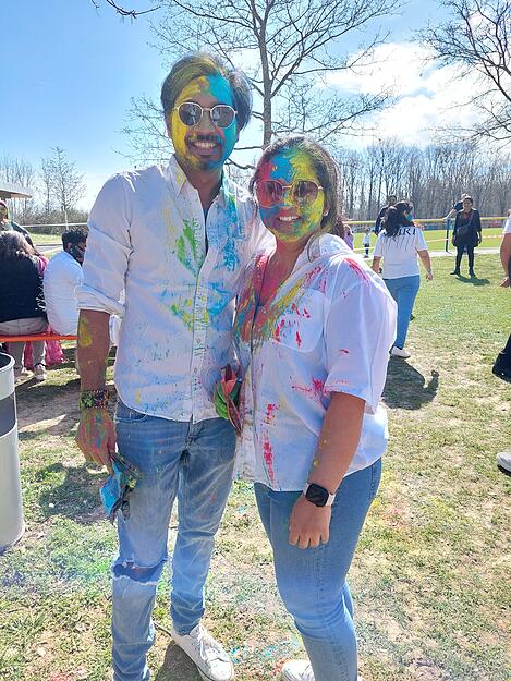 In Bad Friedrichshall findet am 22. März das "Holi Festival" statt. Viele Besucher feiern dort das indische Frühlingsfest mit bunten Farben.