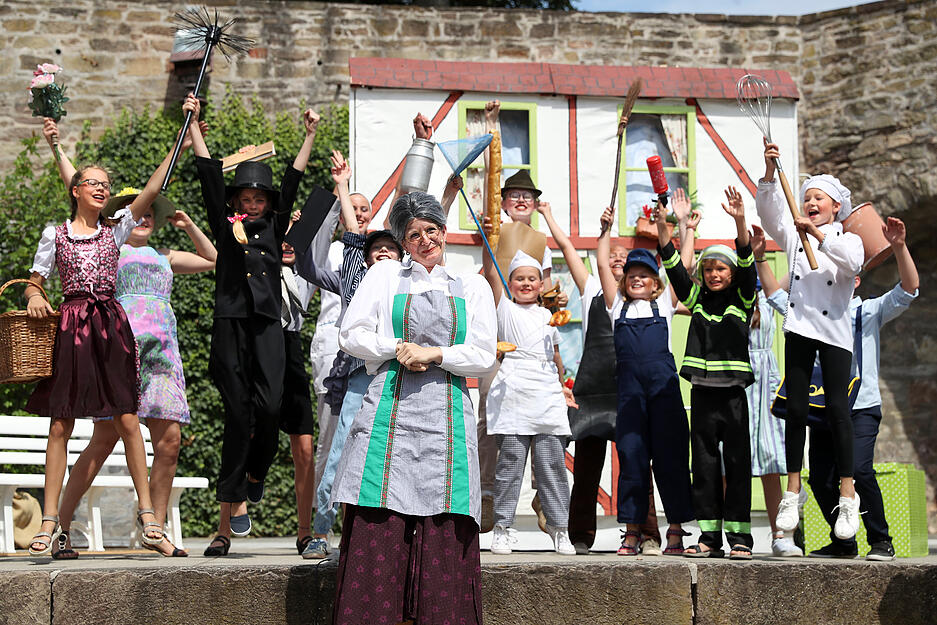 Premiere von R&auml;uber Hotzenplotz auf Burg Stettenfels