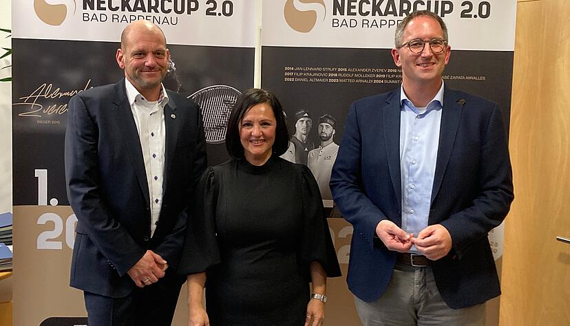 Wollen ein Challenger-Turnier in Bad Rappenau etablieren (von links): Christoph Bohnsack, Mine Cebeci und Sebastian Frei. Wollen ein Challenger-Turnier in Bad Rappenau etablieren (von links): Christoph Bohnsack, Mine Cebeci und Sebastian Frei.