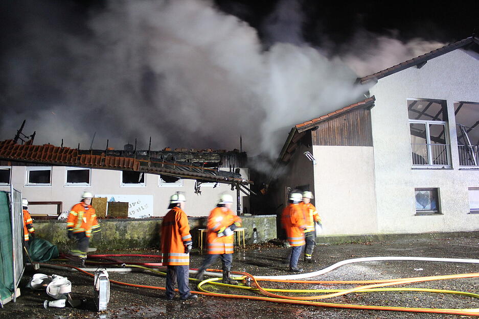 Brand im Sportheim Gundelsheim-Tiefenbach