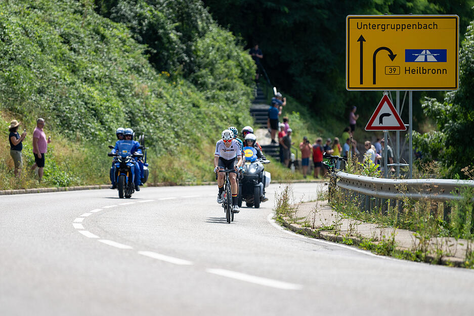Die Lidl-Deutschland-Tour durchquert die Löwensteiner Berge. Die Lidl-Deutschland-Tour durchquert die Löwensteiner Berge.