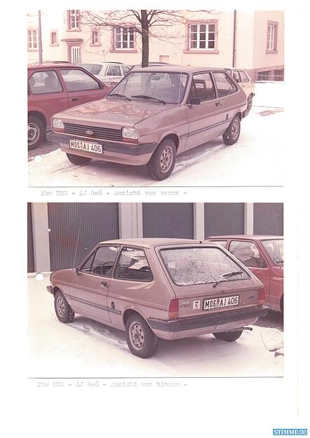 Das Auto von Christine Piller 1986