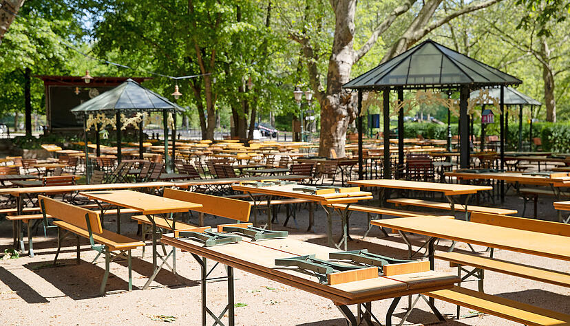 Der Biergarten Food-Court in Heilbronn eröffnet die Saison 2024 am Karfreitag. Der Biergarten Food-Court in Heilbronn eröffnet die Saison 2024 am Karfreitag.