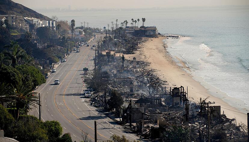 Malibu ist f&uuml;r seine luxuri&ouml;sen Villen direkt an der K&uuml;ste bekannt - viele von ihnen sind vollst&auml;ndig niedergebrannt.