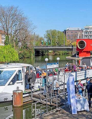 Die Wei&szlig;e Flotte in Heilbronn bietet ab Ende M&auml;rz wieder "Sightseeing-Touren" mit der MS K&auml;thchen an.