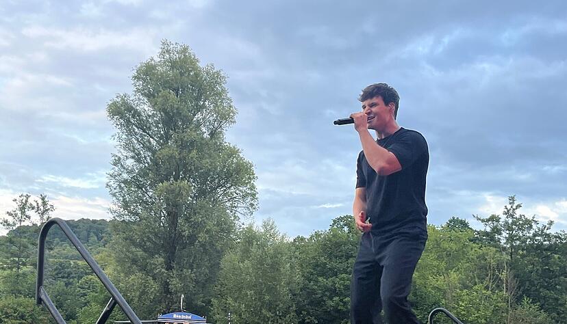 Wincent Weiss war beim Mosbacher Sommer auf Tour.