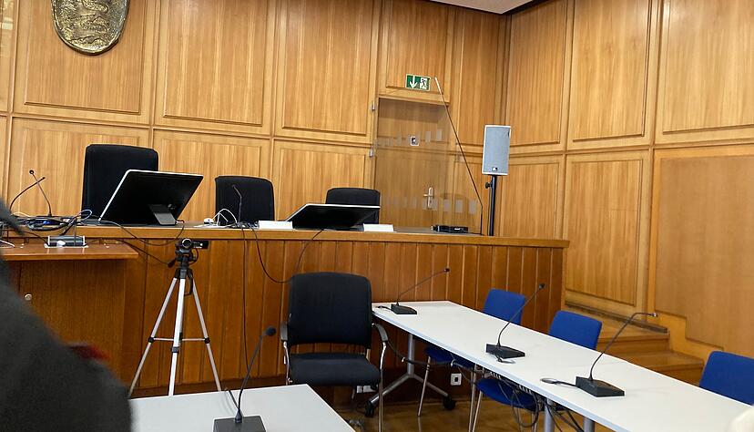 Am Montagmittag startet der Doppelmord-Prozess nach den tödlichen Schüssen bei der Firma Hänel in diesem Gerichtssaal.