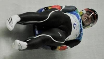 Tatjana Hüfner beim ersten Lauf. Tatjana Hüfner beim ersten Lauf.