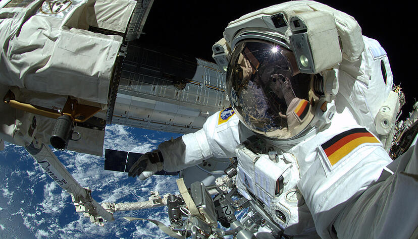 Alexander Gerst bei seiner letzten ISS-Mission im Jahr 2014 . Foto: Alexander Gerst (ESA/NASA) Alexander Gerst bei seiner letzten ISS-Mission im Jahr 2014 . Foto: Alexander Gerst (ESA/NASA)