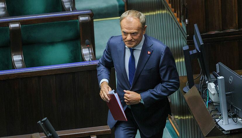 Polens Ministerpräsident Donald Tusk hat eine Vertrauensabstimmung überstanden, (Foto aktuell) Polens Ministerpräsident Donald Tusk hat eine Vertrauensabstimmung überstanden, (Foto aktuell)