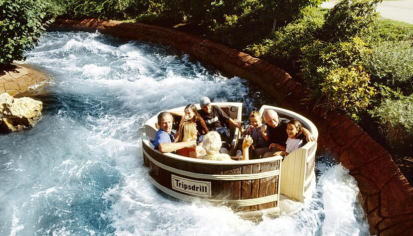 Auf der 450 Meter langen Strecke warten auch einige Stromschnellen auf die Besucher. Der Vorfall ereignete sich am Ende der Strecke, wo die Waschzuber nach Angaben eines Tripsdrill-Sprechers langsam dahintreiben. Foto: Freizeitpark Auf der 450 Meter langen Strecke warten auch einige Stromschnellen auf die Besucher. Der Vorfall ereignete sich am Ende der Strecke, wo die Waschzuber nach Angaben eines Tripsdrill-Sprechers langsam dahintreiben. Foto: Freizeitpark