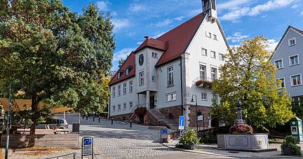 Das Rathaus in Weinsberg.