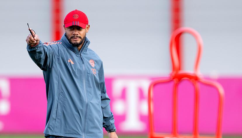 Bayern und Kompany - das passt. Der Coach beim Abschlusstraining. Bayern und Kompany - das passt. Der Coach beim Abschlusstraining.