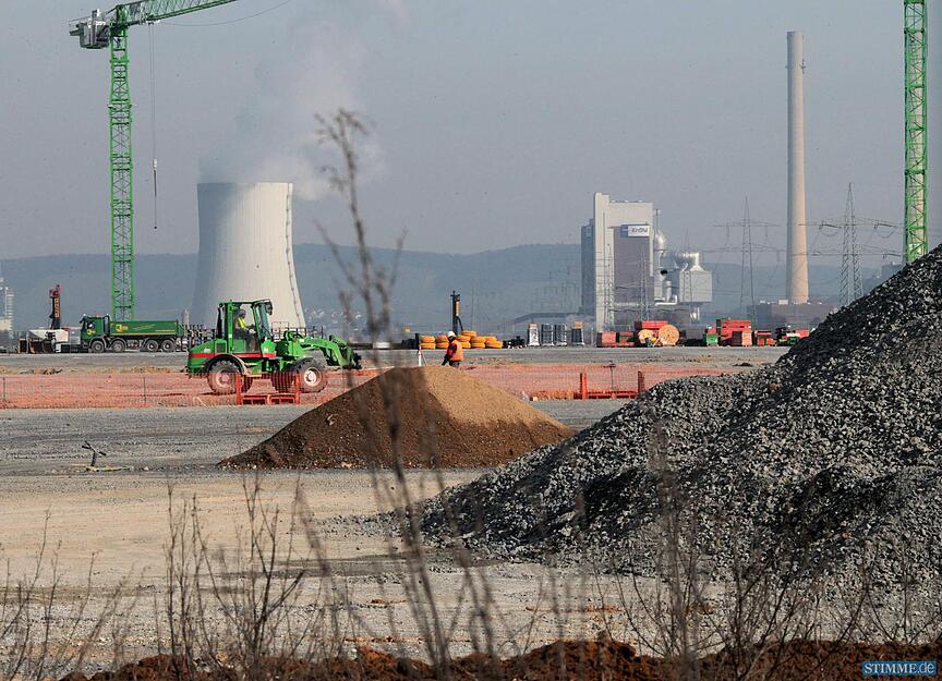 Hier entsteht das neue Audi-Logistikzentrum (7.M&auml;rz 2013).