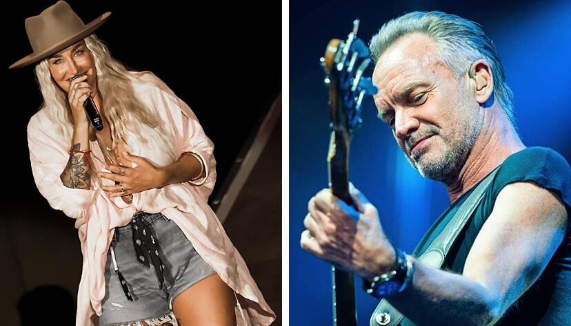 Der britische Sänger Sting beim Auftakt seiner Deutschlandtour im Jahr 2019, damals in Hannover, spielt ebenso wie Sarah Connor 2025 in den Wertwiesenpark.
