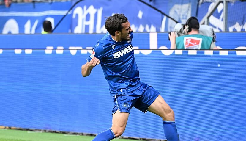 Roko Simic traf im Test f&uuml;r den KSC.