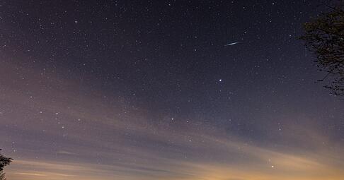 Etwa 20 Sternschnuppen pro Stunde waren am Himmel unterwegs.