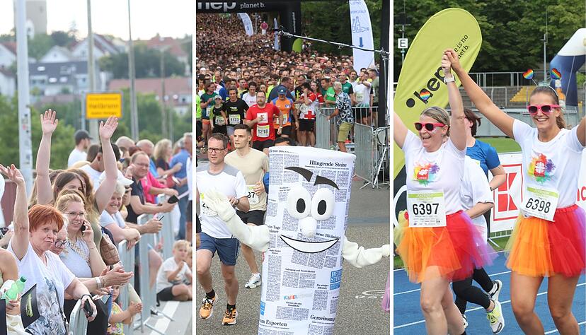 Unter der Anfeuerung der zahlreichen Zuschauer gingen am Donnerstag rund 7000 Läufer auf die 5,75 Kilometer lange Strecke. Unter der Anfeuerung der zahlreichen Zuschauer gingen am Donnerstag rund 7000 Läufer auf die 5,75 Kilometer lange Strecke.