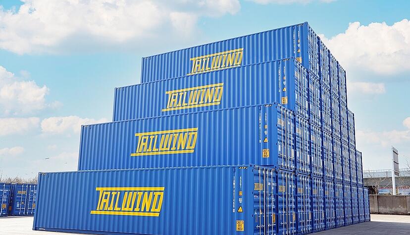 Die Container von Tailwind sind nahezu in den typischen Lidl-Farben gestrichen - nur Rot fehlt. Die Container von Tailwind sind nahezu in den typischen Lidl-Farben gestrichen - nur Rot fehlt.