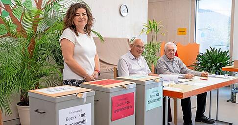 Im Kinderhaus Birkenweg in Beilstein hei&szlig;t es warten auf die W&auml;hler. Eine kleine Verschnaufpause f&uuml;r die drei Wahlhelfer der Langhansstadt.
