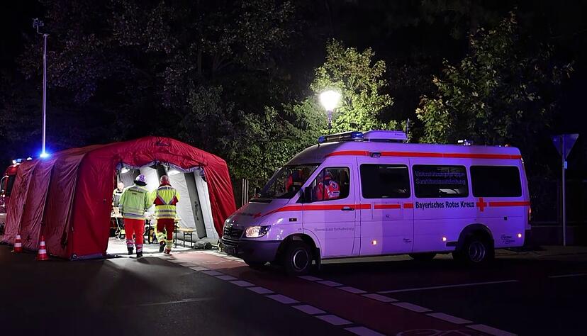 Rettungskräfte waren in größerer Zahl im Einsatz.