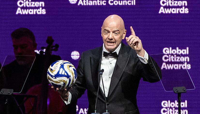 Äußert sich zum Konflikt im Nahen Osten: FIFA-Präsident Gianni Infantino. (Archivbild) Äußert sich zum Konflikt im Nahen Osten: FIFA-Präsident Gianni Infantino. (Archivbild)